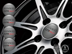 Renault Adesivo Cupola Stile Loghi Cerchio Lusso